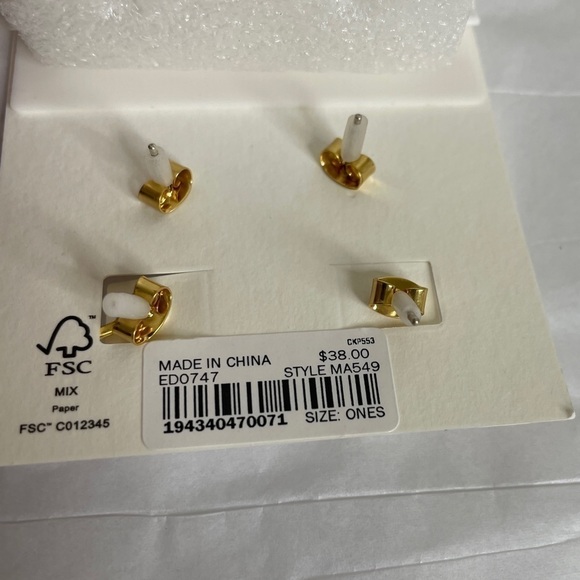 Madewell Mix & Match Earrings Set Vintage Gold - Picture 11 of 12